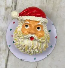 Santa Claus Face Holiday Pin New Stocking Stuffer