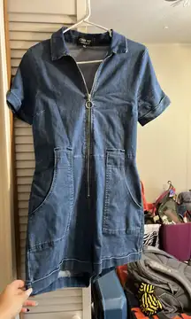 C’EST TOI Denim Romper