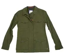 NEW Vineyard Vines Army Green Waxed Canvas Women’s Utility Jacket size XXS
