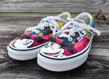 Vans  womens disney mickey and friends lace up sneakers red 6.5