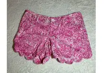 Lilly Pulitzer‎ Pink/White Buttercup Short Size 0/XS