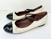 MARC JACOBS Size 40/US 10 Cap Toe Ballet Flat Mary Jane