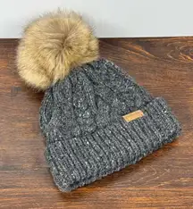 Pendleton Women’s Wool Alpaca Blend Pom Pom Cable Knit Hat OS NWOT