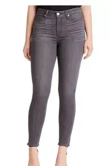 PAIGE Hoxton High Rise Ankle Skinny Jeans in Gray Peaks