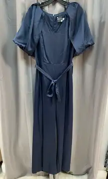 Maison Tara Satin Jumpsuit Size 14