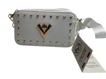 VALENTINO ORLANDI Crossbody‎ Camera Style Shoulder bag New With Tags White Gold