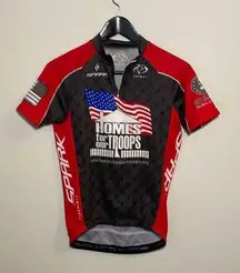 Primal Cycling Jersey “Home For Our Troops” Active Black Red Small Women’s