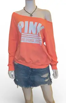 PINK Victoria’s Secret- Neon Coral Pullover