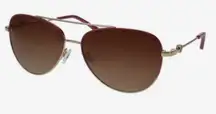 BCBG MaxAzria brown aviator sunglasses