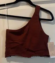 Spiritual Gangster Luna One-Shoulder Crop Sports Bra