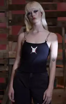 Friday The 13th Girls Chain Strap Tank Top