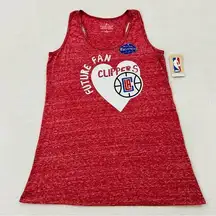 Los Angeles LA Clippers NBA Future Fan Maternity Red Tank Top Shirt Women’s L