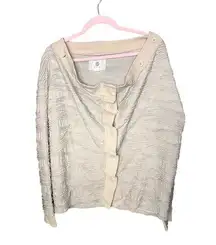 Element Off the Shoulders Cardigan Womens Sz Med/L Oversized Textured Lagenlook