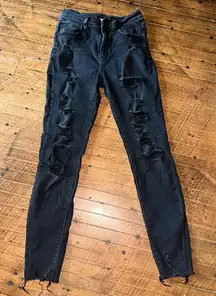 Kancan Kurvy ultra high rise stretchy distressed 27 jeans