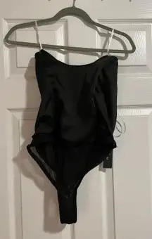 Lulus Black Strapless Bodysuit