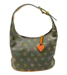 Dooney & Bourke  Y2K Mini Purse Pink Heart Charm Rainbow Zipper