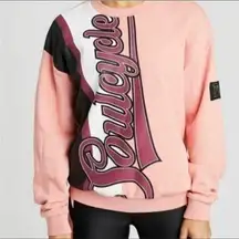 Soulcycle x P.E. Nation Half Run Crew Sweatshirt size Medium NWT