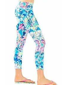 Lilly Pulitzer Luxletic Weekender Crop Leggings Dive In Bright Colorful Medium