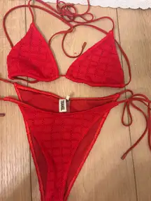 Triangl Bikini Set red