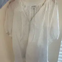 Workshop Republic Clothing Ivory Textured Blouse