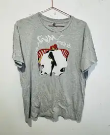 American Apparel OOO LA LA French Puffy Dress Lady Graphic Tee Size Large