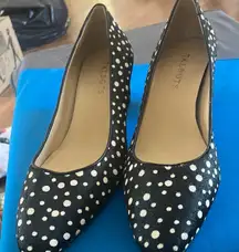 FINAL MARKDOWN Talbots Black and White Polka Dot Women's Shoes 7