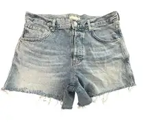 We The Free‎ People Women's Size 30 High Rise Denim Shorts Button Fly #GG4-5