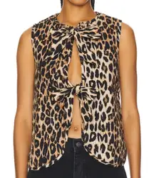 Damson Madder Leopard Print Tilly Gilet Vest Top