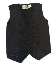 Erika Sleeveless Woven Cardigan