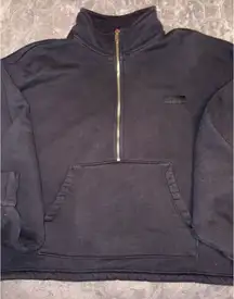 Set active quarter zip black sweatshirt