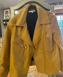 Faux Leather Moto Jacket