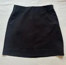 Women’s Mini Work Skirt in Black Side Zip Size 2