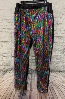 Multicolor Sequin Pants sz XL-2XL nwt