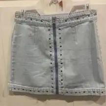 PacSun Grommet Denim Zip Up Skirt Size 26 Y2K‎