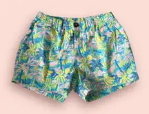 CHUBBIES Women's Tropical Palm Tree Print Shorts Size XS