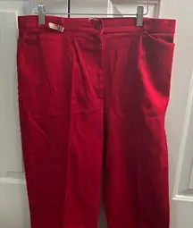 St. John's Bay Women’s Bold Red Chinos
