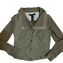 Calvin Klein Jacket Womens Sz S Green Coat Rider Outdoors Ladies