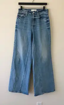 Echanter Heel Wide Leg Denim Jeans, Free & Wild Wash, Size 29