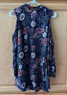 ANGIE Navy Floral Dress