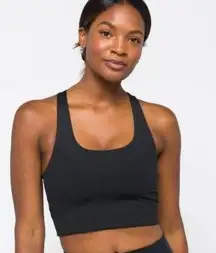 Girlfriend Collective Paloma Black Sports Bra Racerback XS NWT