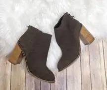 Kelsi Dagger Women's Huron Brown Suede Ankle Booties Size 9.5 NEW