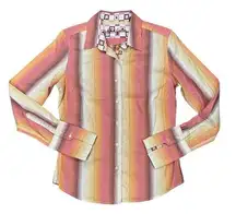 Robert Graham Retro Colorful Striped Button Down Shirt