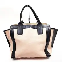 Black and Cream Women's Tote Bag