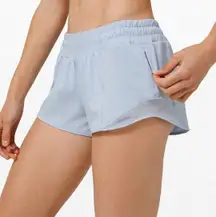 Hotty Hot Low-Rise Lined Short 2.5 Pastel Blue