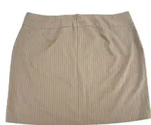 Tan Pinstipe Mini Pencil Skirt Size 24