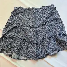 Rachel Zoe Blue Floral Mini Skirt