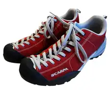Scarpa Mojito Women’s Sz 7 Men’s Sz 6 Red
Suede Leather Approach
Climbing Hiking