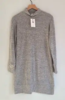 Cable & Gauge Heather Gray Long Sleeve sweater Dress