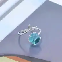 Elegant All-Match Unique Fishtail Ring Hot Mermaid Foam Ring 925 sterling silver