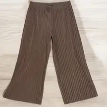 NWOT Bailey 44 Brown Pleated Wide-Leg Pants sz XL